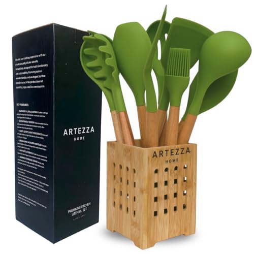 Green Silicone Kitchen Utensil Set (10 Count)