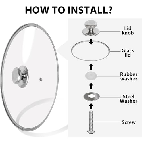 12 inch Tempered Glass Lid for Pots