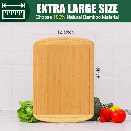 Extra Large Bamboo Cutting Boards for Kitchen
