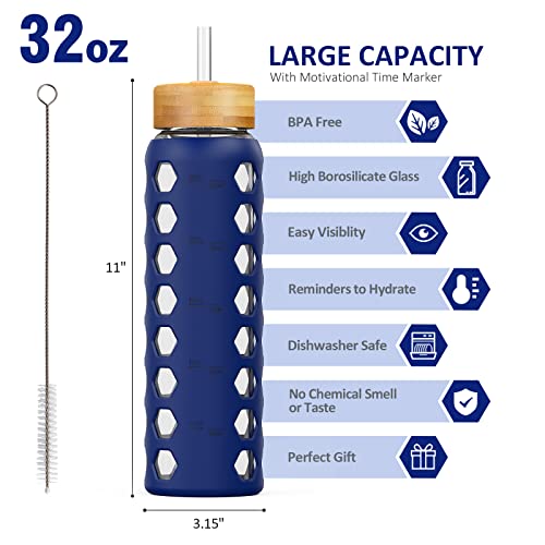 Glass Water Bottle