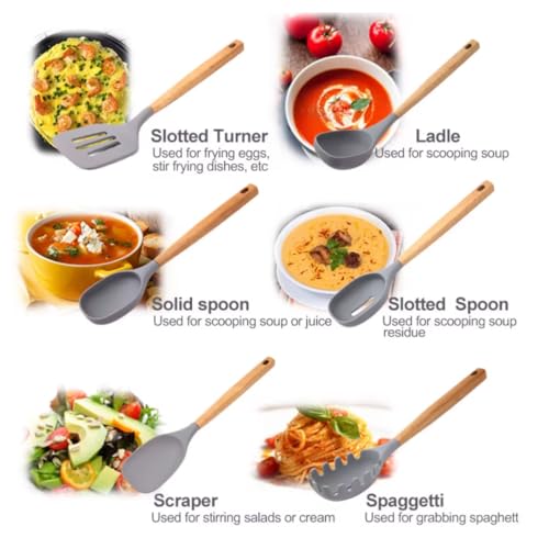 Premium Silicone Kitchen Utensil Set (7 Count)