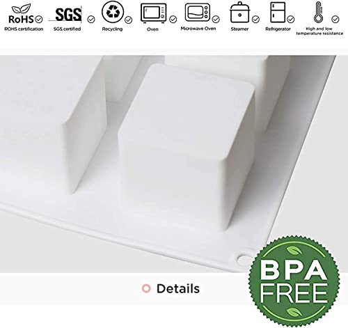 Square Silicone Mold for Baking Mousse Cake