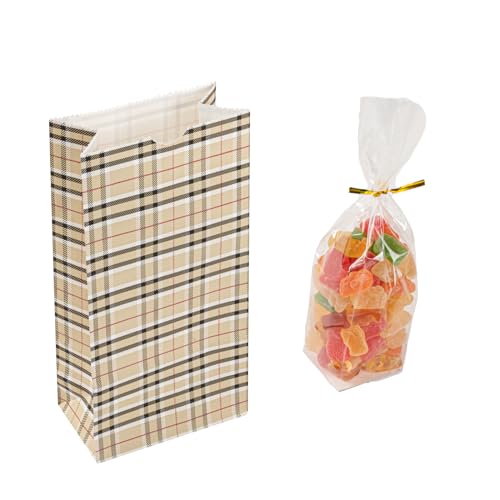 Paper Plaid Bag (100 Count)