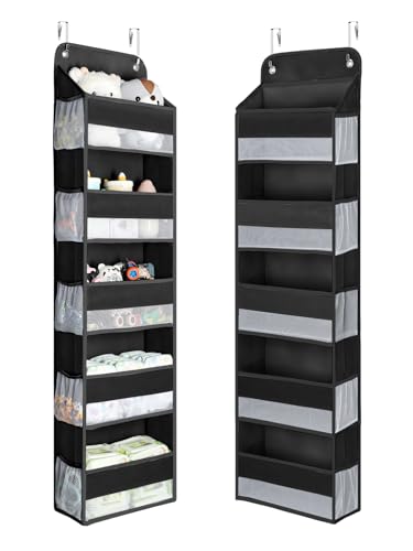 1 Pc Over the Door Organizer with 5 Bins 10 Side Pockets