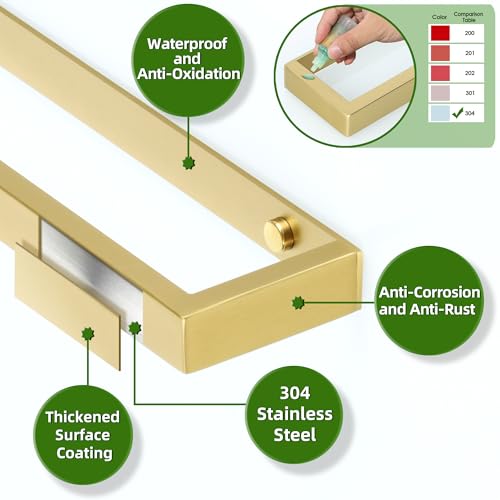 Hand Towel Holder Towel Bar for Bathroom Wall Mounted 8 Inch
