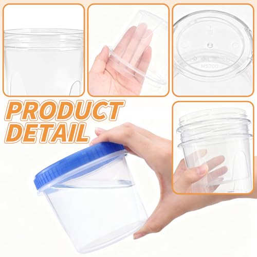 6 Pack Freezer Containers with Screw On Lids 24 Oz (6 Count)