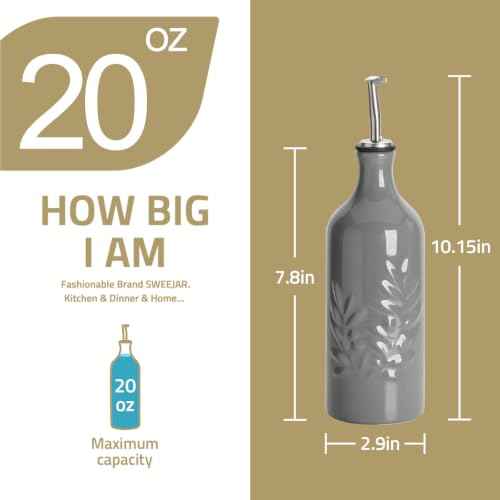 Sweejar Ceramic Olive Oil Dispenser Bottle