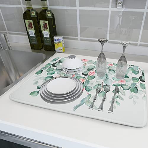 Sage Green Dish Drying Mat