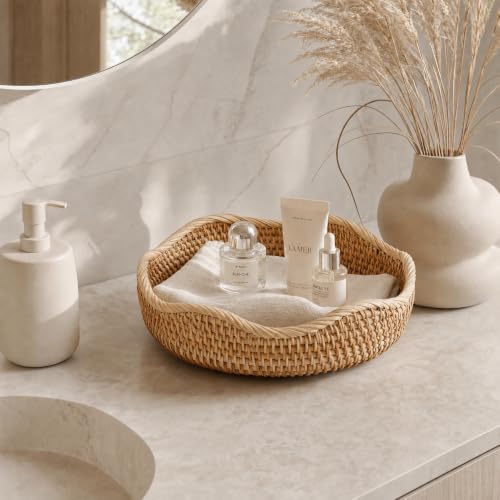 8.7'' × 2 .2'' Rattan Decorative Bowl