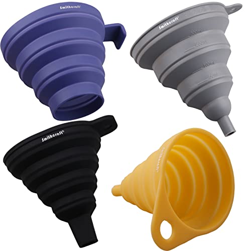 Funnel Set 4 Silicone Funnels for Kitchen