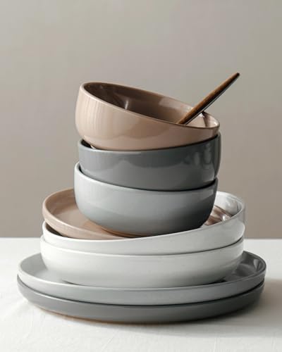 Milkyway 12 Piece Stoneware Dinnerware Set