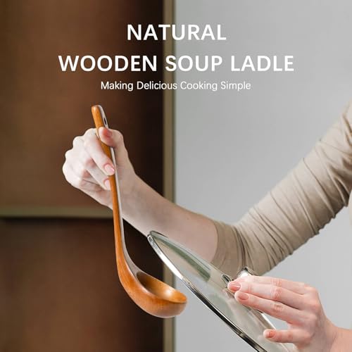 Wooden Soup Ladle for Cooking