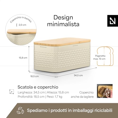Bread Box I Metal bread box for long lasting freshness with non
