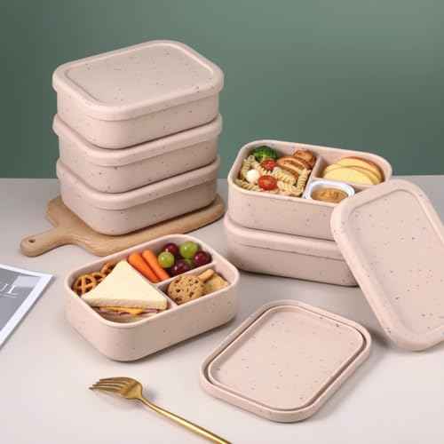 6 Pcs Silicone Bento Box (6 Count)