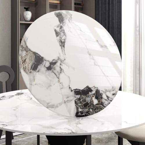 23.6" Lazy Susan for Table Top Sintered Stone Rotating Serving Tray for Dining Table