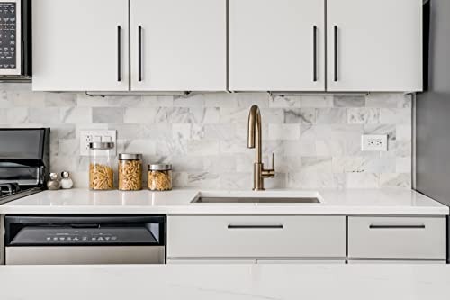 Matte Black Cabinet Handles Solid Cabinet Pulls 7 (10 Count)