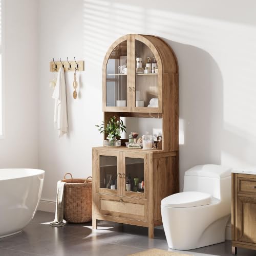 75'' Tall Arched Pantry Cabinet