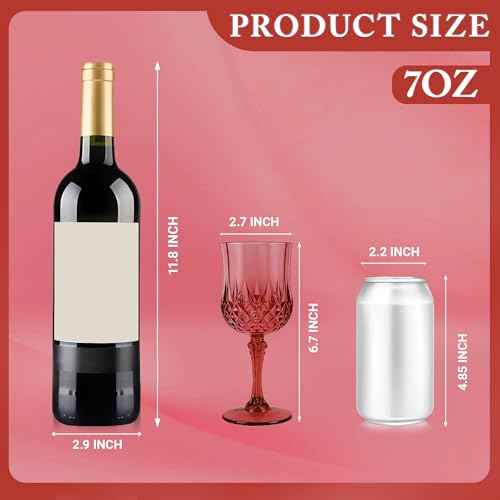 12Pack Plastic Wine Glasses (12 Count)