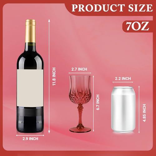 48Pack Plastic Wine Glasses (48 Count)