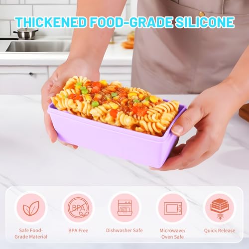 2 Cup Silicone Freezer Molds with Lids (4 Count)