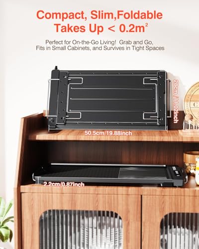 Electric Griddle with Removable Touch Panel