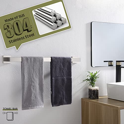 24 Inch Single Towel Bar (2 Count)