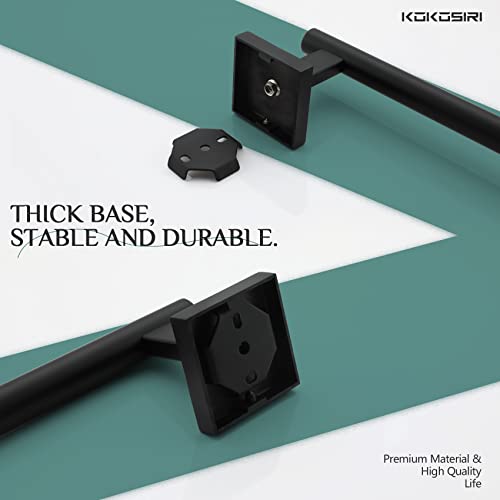 36'' Towel Rails Bathroom Towel Bars Matte Black 36 Inch Bath Towel Holder for Washroom Kitchen Wall Stainless Steel B4005BK