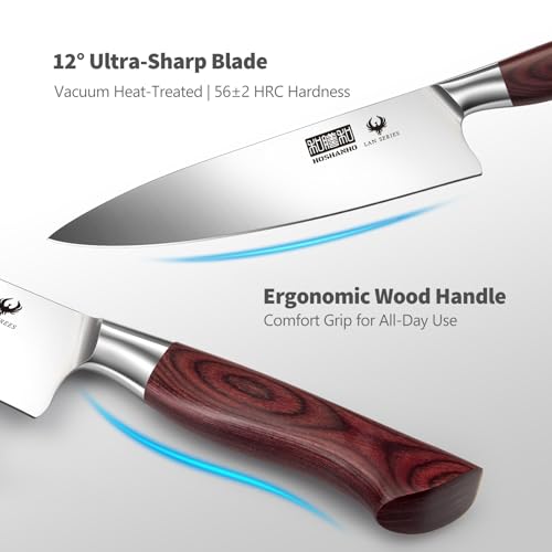 7PCS Kitchen Knife Set with Block (7 Count)