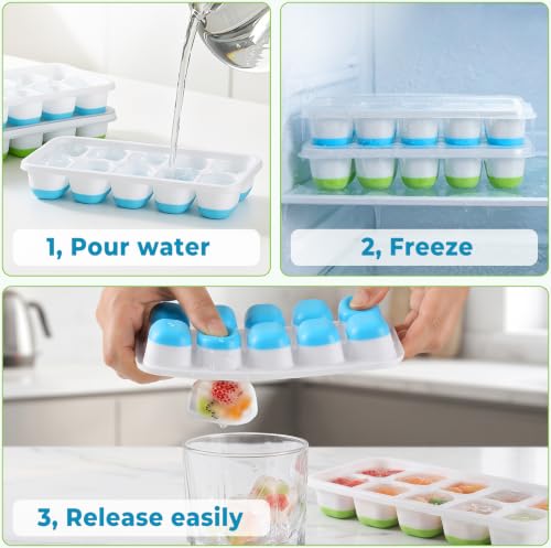 Silicone Ice Cube Tray (4 Count)