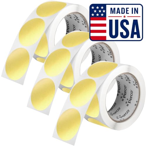 Metallic Gold Perforated Round Circle Dot Sticker 2 (3 Count)