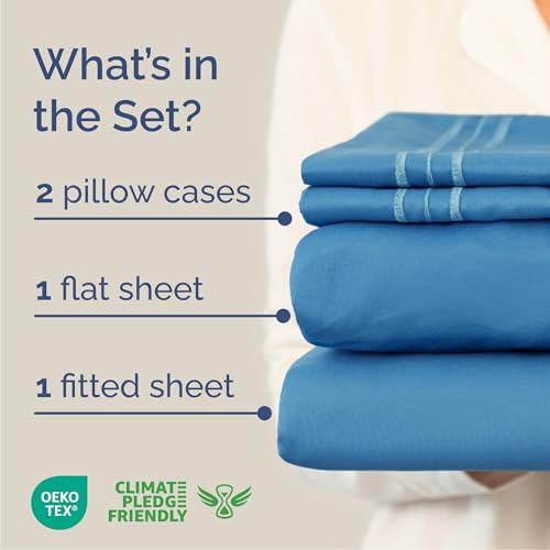 Cal King Size 4 Piece Sheet Set