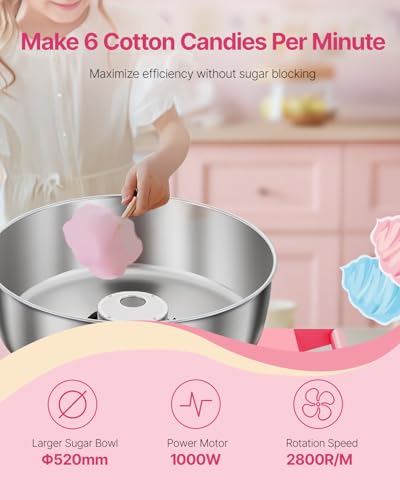 Electric Cotton Candy Machine with Cart
