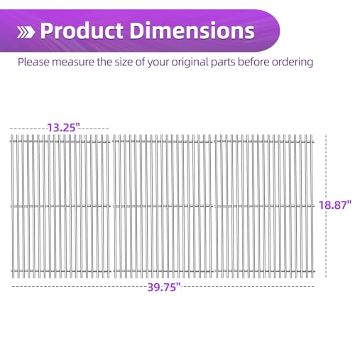 18 7 8" 304 Stainless Steel Grill Grates for Weber Genesis ii E