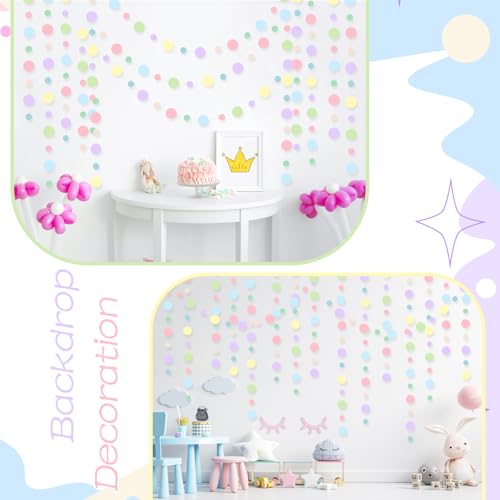 5 Pieces Circle Garland Banner Hanging (5 Count)