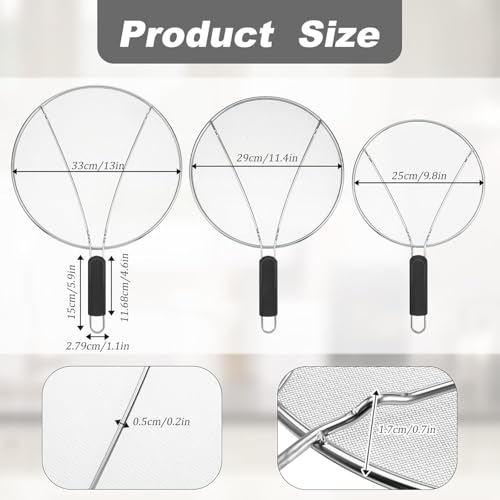 Splatter Screen for Cooking (3 Count)
