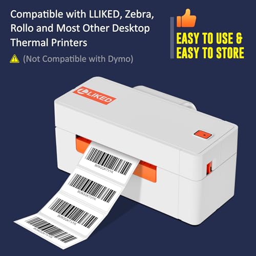 L Liked 15600 Direct Thermal Labels 2"x1" (15600 Count)