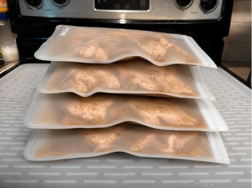 Reusable Gallon Freezer Food Storage Bags (4 Count)