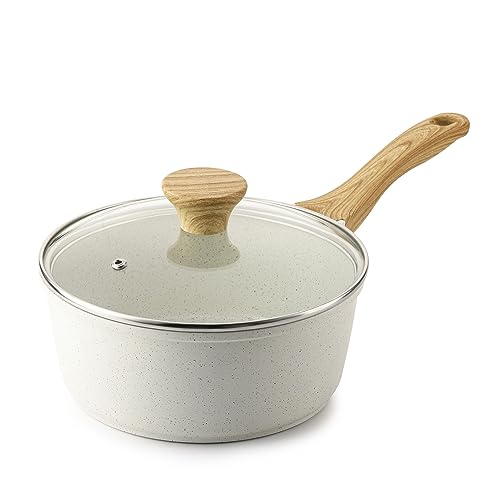 2.5 QT Ceramic Nonstick Saucepan with Lid