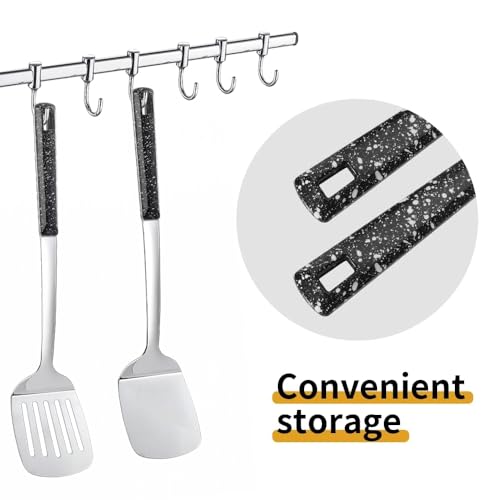Stainless Steel Spatula with Heat Resistant Handle (2 Count)