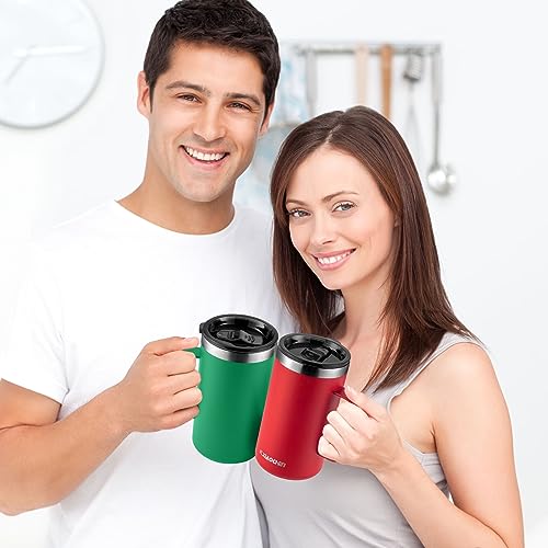 2 Pack 20 oz Insulated Coffee Mugs (2 Count)