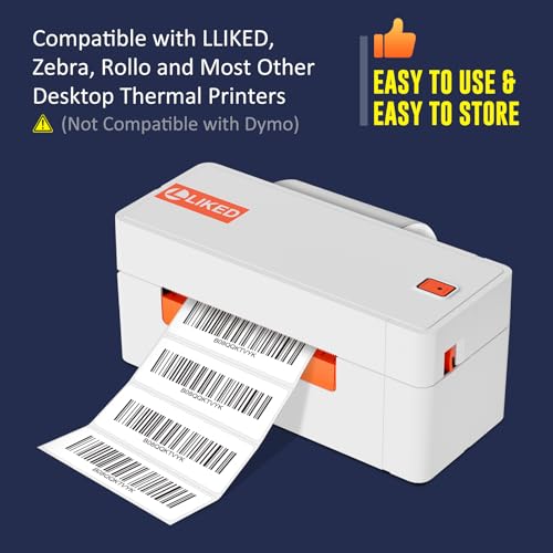 L LIKED 3" x 1" Direct Thermal Label (1400 Count)
