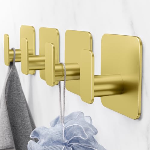 Gold Hooks for Hanging Heavy Duty (4 Count)