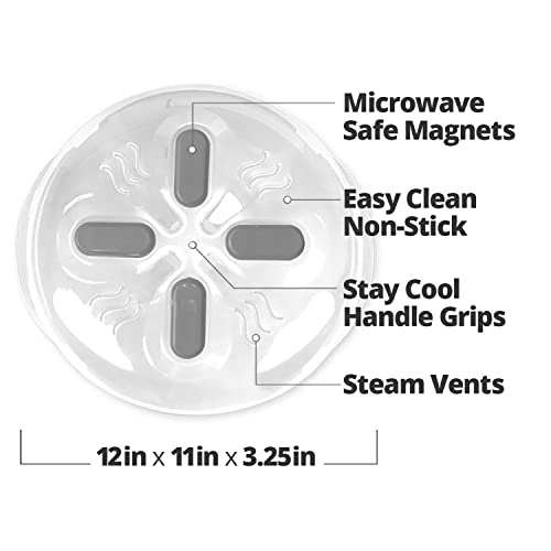Magnetic Microwave Splatter Cover for Food