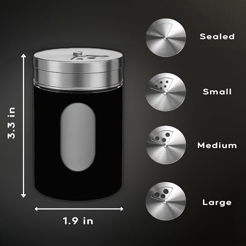4 Piece Salt and Pepper Shakers Set
