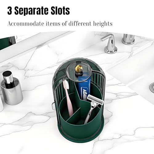 Dustproof Toothbrush Holder Organizer with Drainage