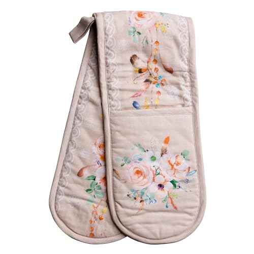 Double Oven Mitts 100% Cotton Double Oven Glove