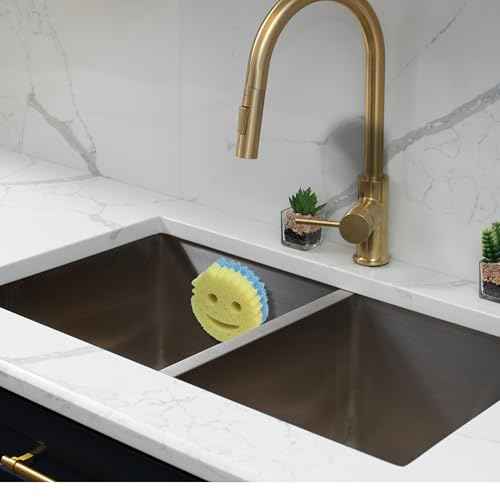 BeraTek Smiley Face Sponge Holder for Kitchen Sink