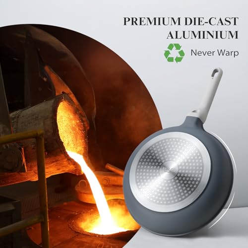 Nonstick Ceramic Frying Pan with Lid