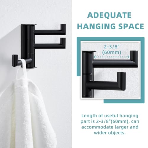 Swivel Towel Hook with 3 Arms