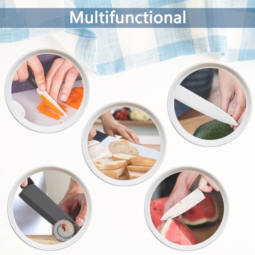 Kitchen Ceramic Knife Set with Sheaths (3 Count)